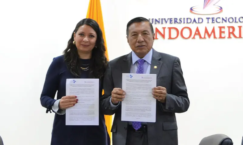 Firmamos convenio con el Centro de Fomento Productivo Metalmecánico Carrocero de Tungurahua